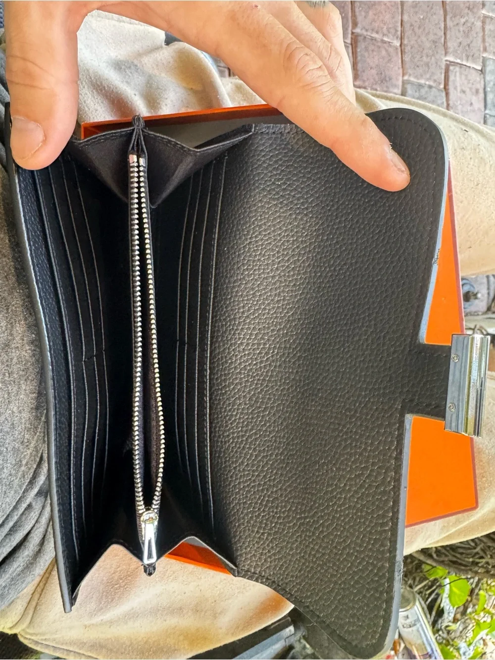 Hermes Leather Constance Wallet